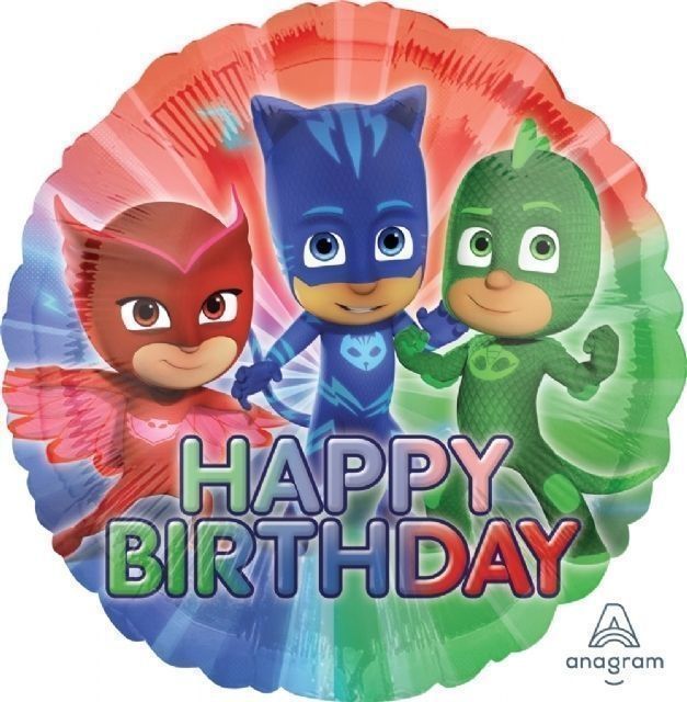 Balloon Foil PJ Mask Happy Birthday 18inch