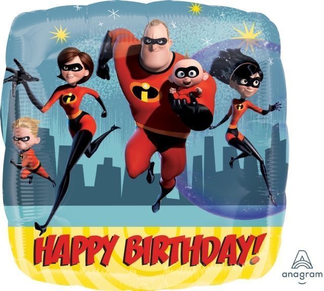 Balloon Foil Incredibles 45cm