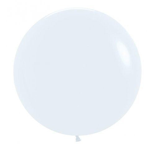 Fashion White 60 cm Sempertex Latex Balloons 3 pcs