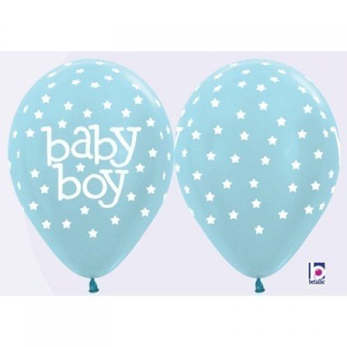 Baby Boy Printed Balloons 30cm 50pcs