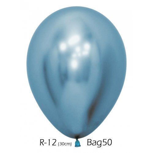 Reflex Blue 30cm Sempertex Latex Balloons 50pcs