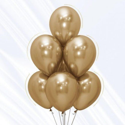 Reflex Gold 30cm Sempertex Latex Balloons 50pcs