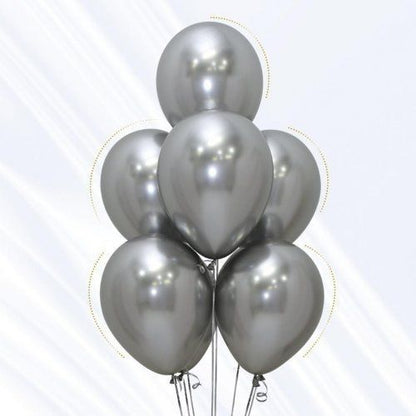 Reflex Silver 30cm Sempertex Latex Balloons 50pcs