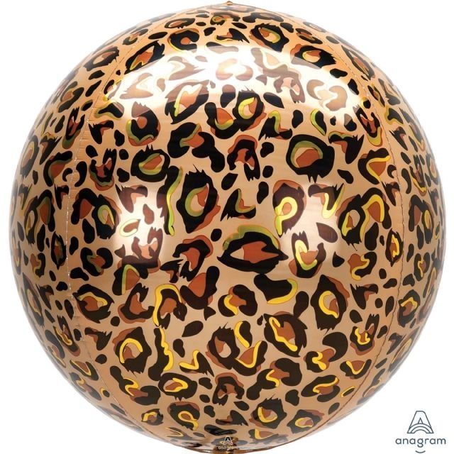 Balloon Foil Orbz Leopard Print 38-40cm