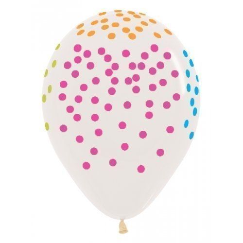 Multicoloured Confetti Balloons 30cm 50pcs