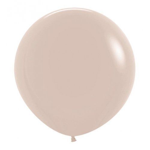 Fashion White Sand 60 cm Sempertex Latex Balloons 3 pcs