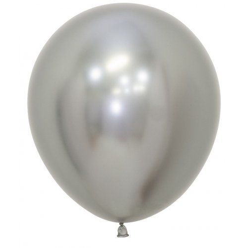 Reflex Silver 30cm Sempertex Latex Balloons 50pcs